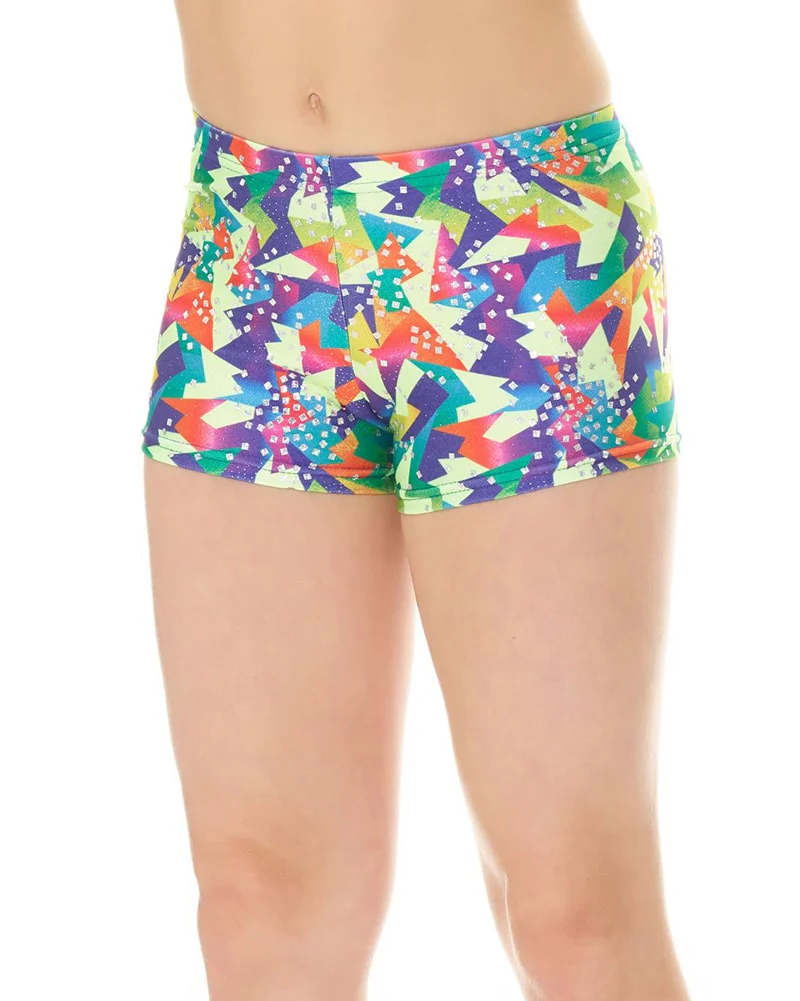 Mondor Pattern Print Gymnastic Shorts - 27825CP Girls - Image 4