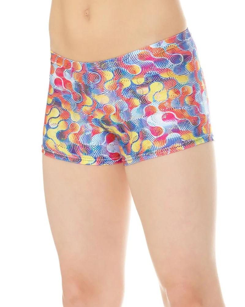 Mondor Pattern Print Gymnastic Shorts - 27825CP Girls - Image 5
