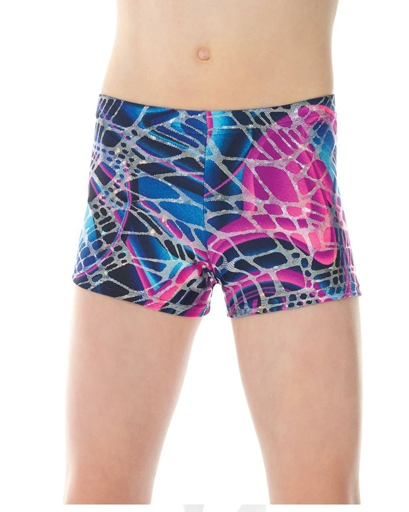 Mondor Pattern Print Gymnastic Shorts - 27825CP Girls - Image 6