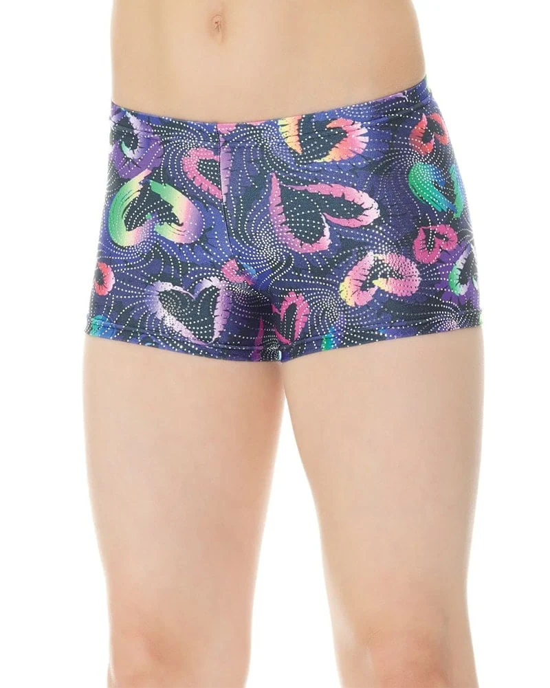 Mondor Pattern Print Gymnastic Shorts - 27825CP Girls - Image 9