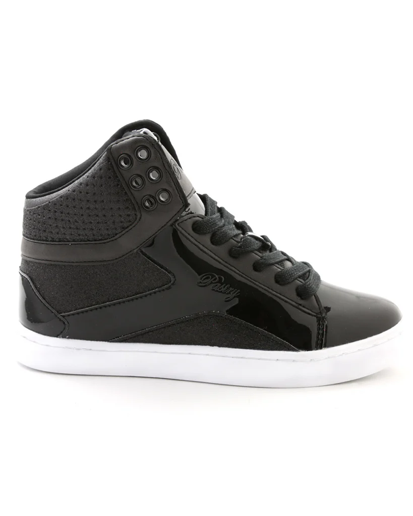 Pastry Pop Tart Glitter Hip Hop Dance Sneakers - Black - Womens/Mens