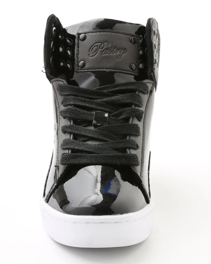 Pastry Pop Tart Glitter Hip Hop Dance Sneakers - Black - Womens/Mens - Image 3