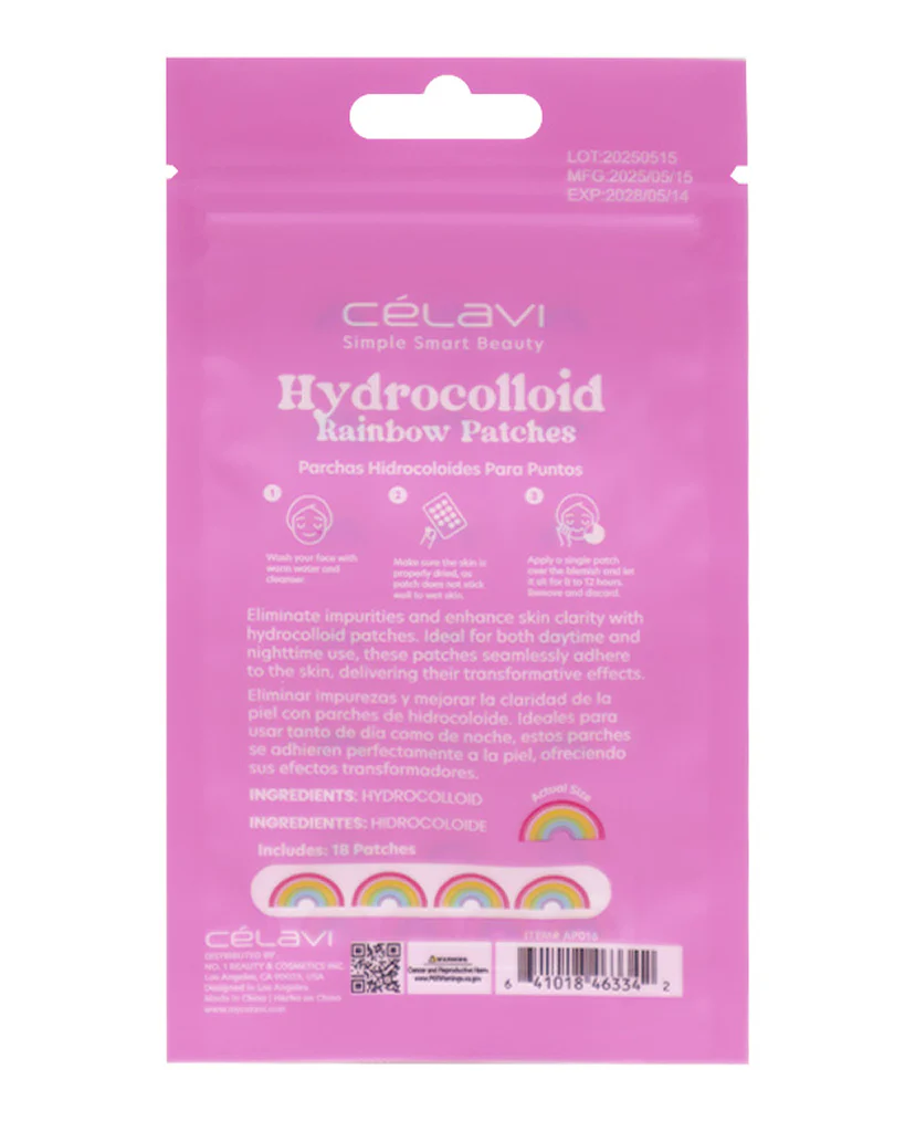 Pineapple Beauty Celavi 18pc Hydrocolloid Rainbow Acne Spot Patch - Image 3