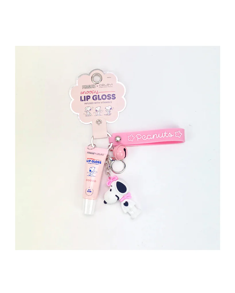 Pineapple Beauty Celavi Icy Plum Snoopy Lip Gloss with Keychain - Image 5
