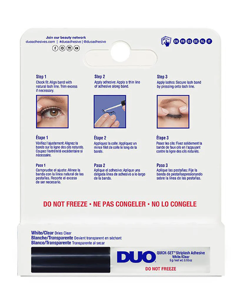 Pineapple Beauty Duo Quick Set Striplash Adhesive - Clear / White - Image 5