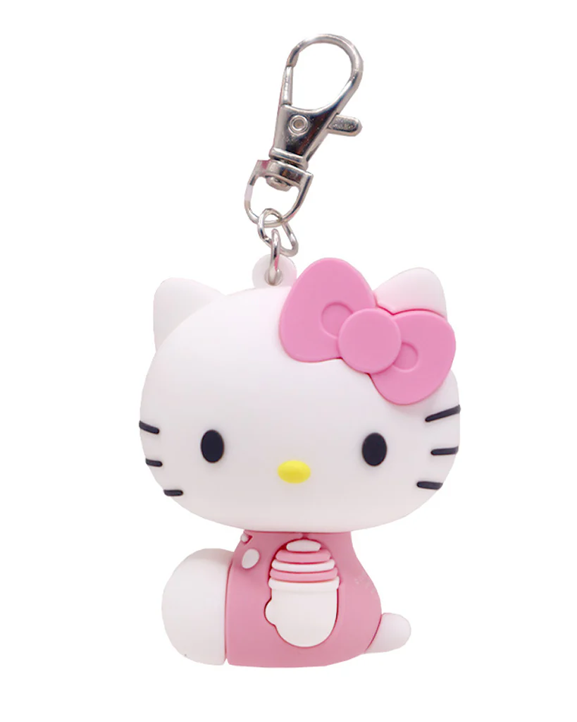 Pineapple Beauty Hello Kitty 3D Keychain Charm with Clip - Image 2