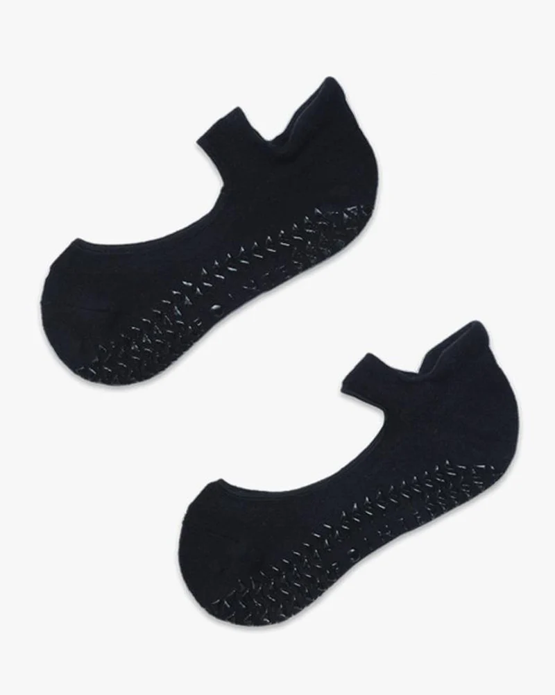 Pointe Studio Josie Grip Strap Sock - Womens - Black - Image 3