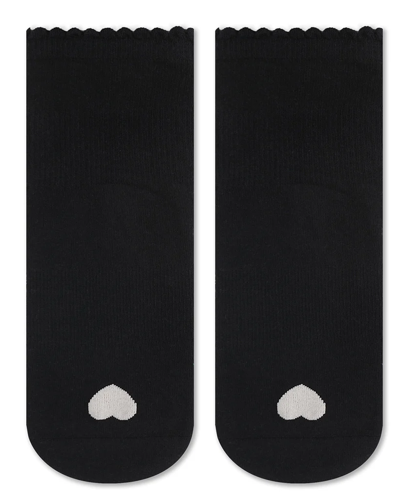 Pointe Studio Love Ankle Grip Sock - Womens - Black - Image 2