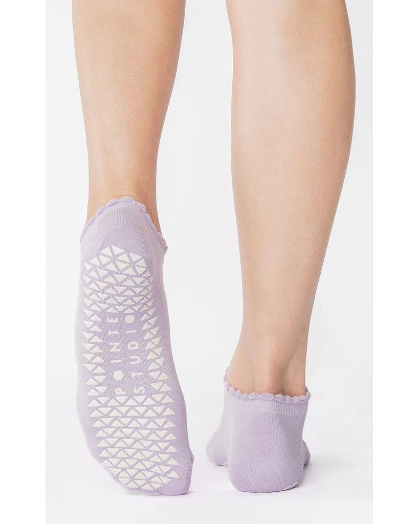 Pointe Studio Love Full Foot Grip Sock - Womens - Violet - Image 2