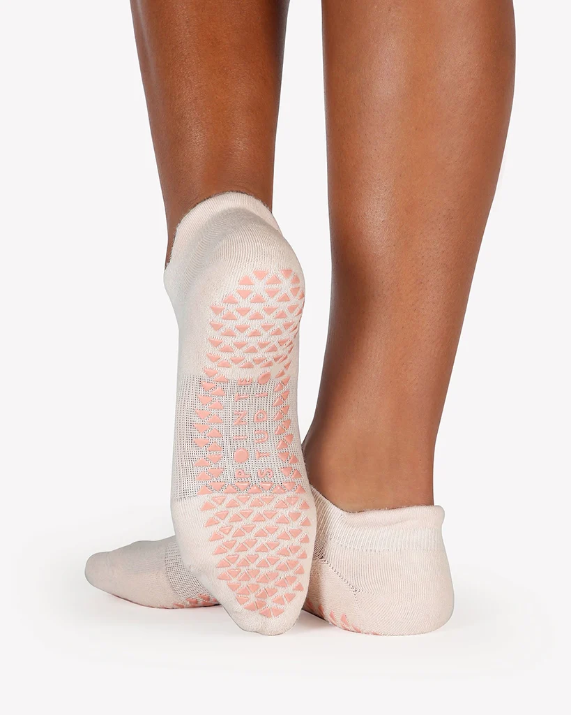 Pointe Studio Union Full Foot Grip Sock - Womens - Baby Pink - Image 2