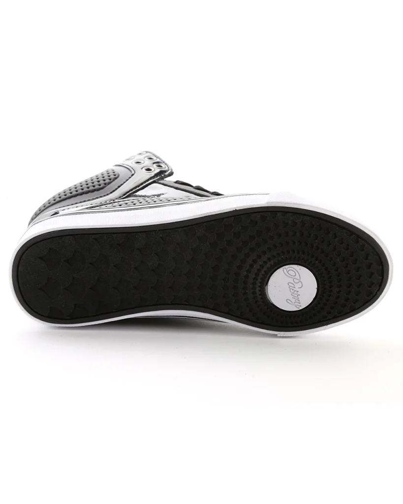 Pastry Pop Tart Grid Hip Hop Dance Sneakers - Womens/Mens - Black/White - Image 3
