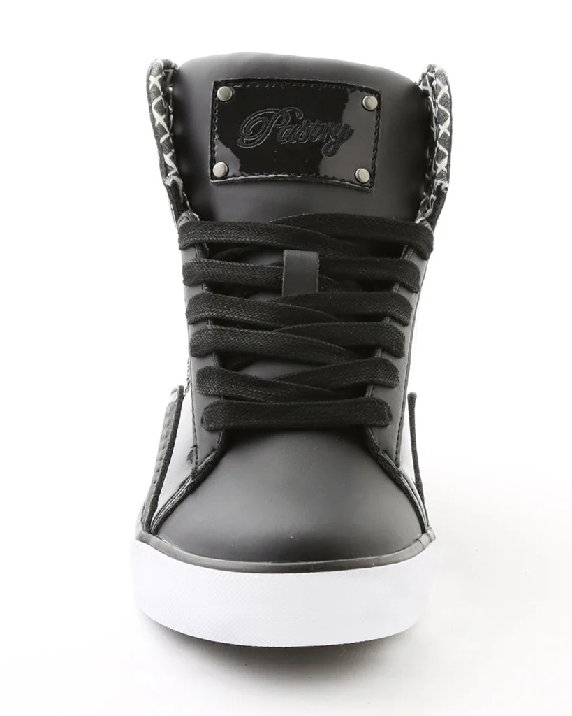 Pastry Pop Tart Grid Hip Hop Dance Sneakers - Womens/Mens - Black/White - Image 4