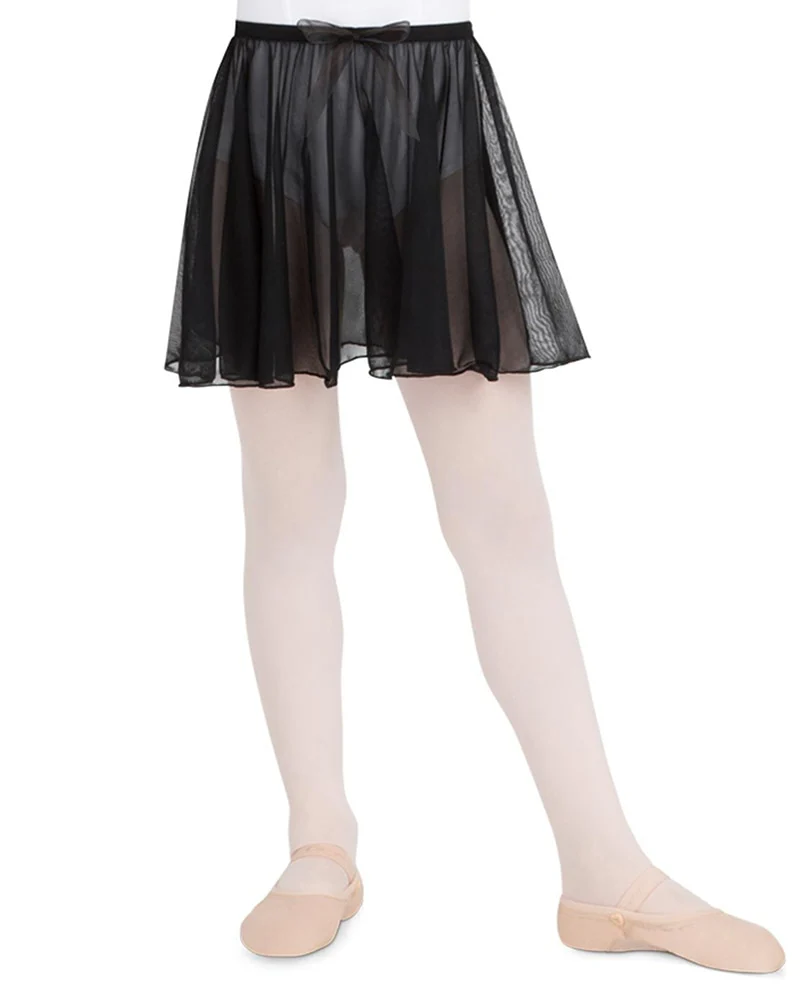 Capezio Bow Detail Circle Cut Pull-On Ballet Skirt - N1417C Girls - Image 5
