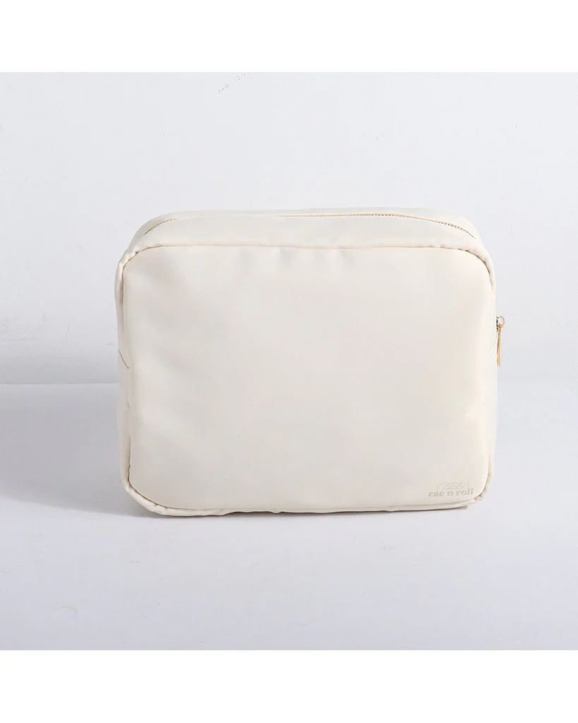 Rac n Roll 3 Pack Makeup Pouches - Beige - Image 3