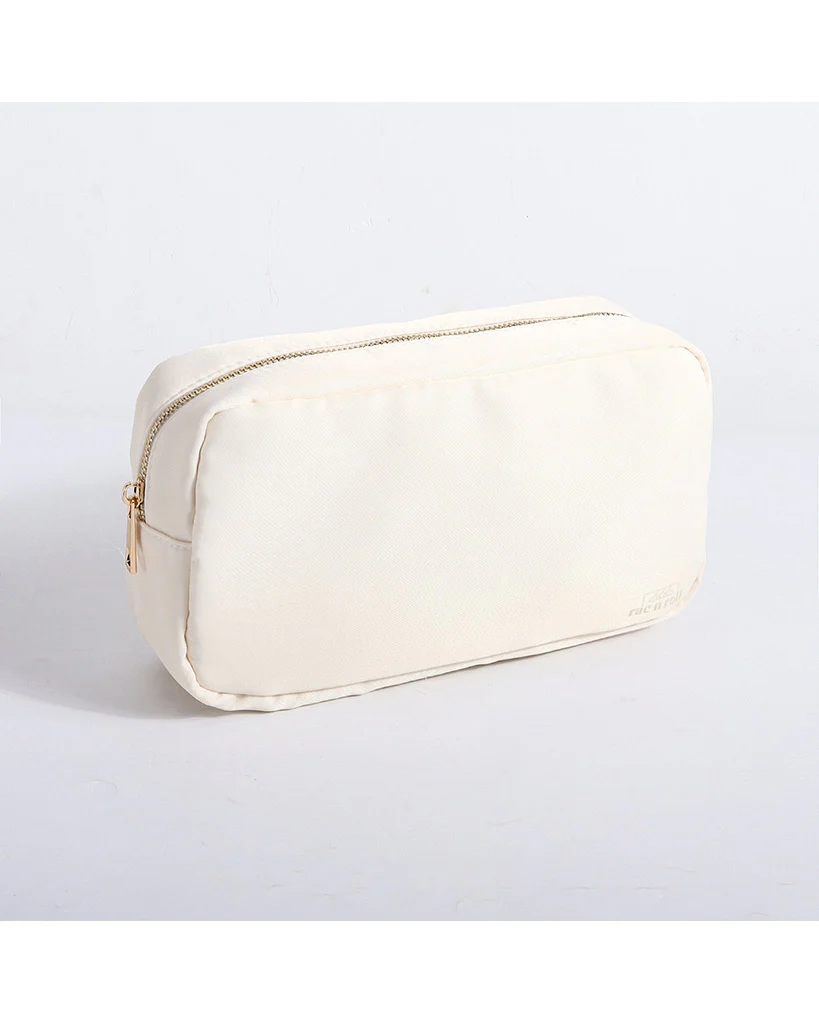 Rac n Roll 3 Pack Makeup Pouches - Beige - Image 4
