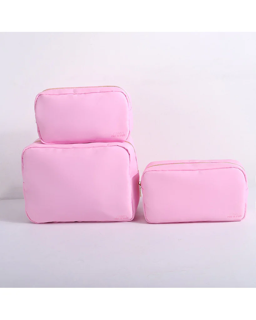 Rac n Roll 3 Pack Makeup Pouches - Pink - Image 2