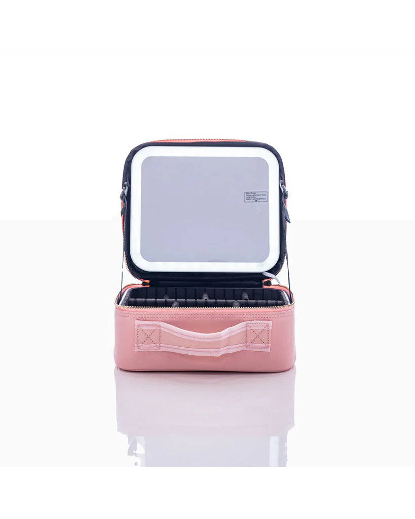 Rac n Roll Cosmetic Bag with LED Mirror - Pink - Image 3