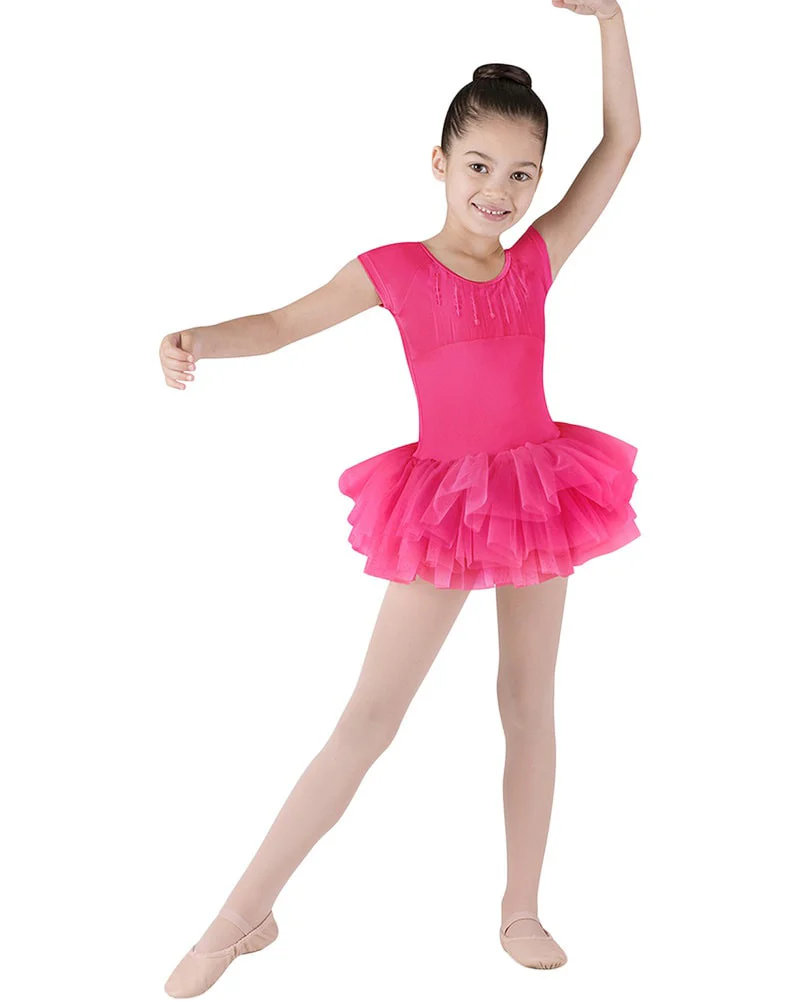 Bloch Sequin Trim Heart Back Tutu Ballet Dress - CL8012 Girls - Image 3