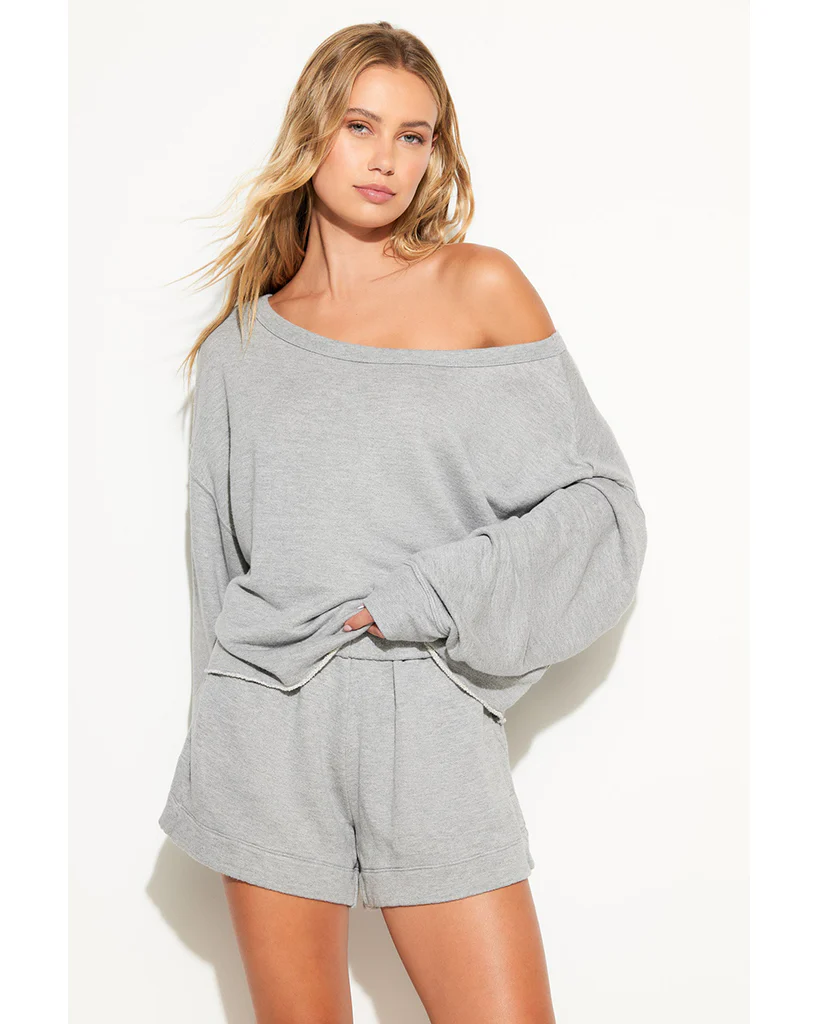 Spiritual Gangster Bella Sweatshirt - CWSW012 - Womens - Heather Grey