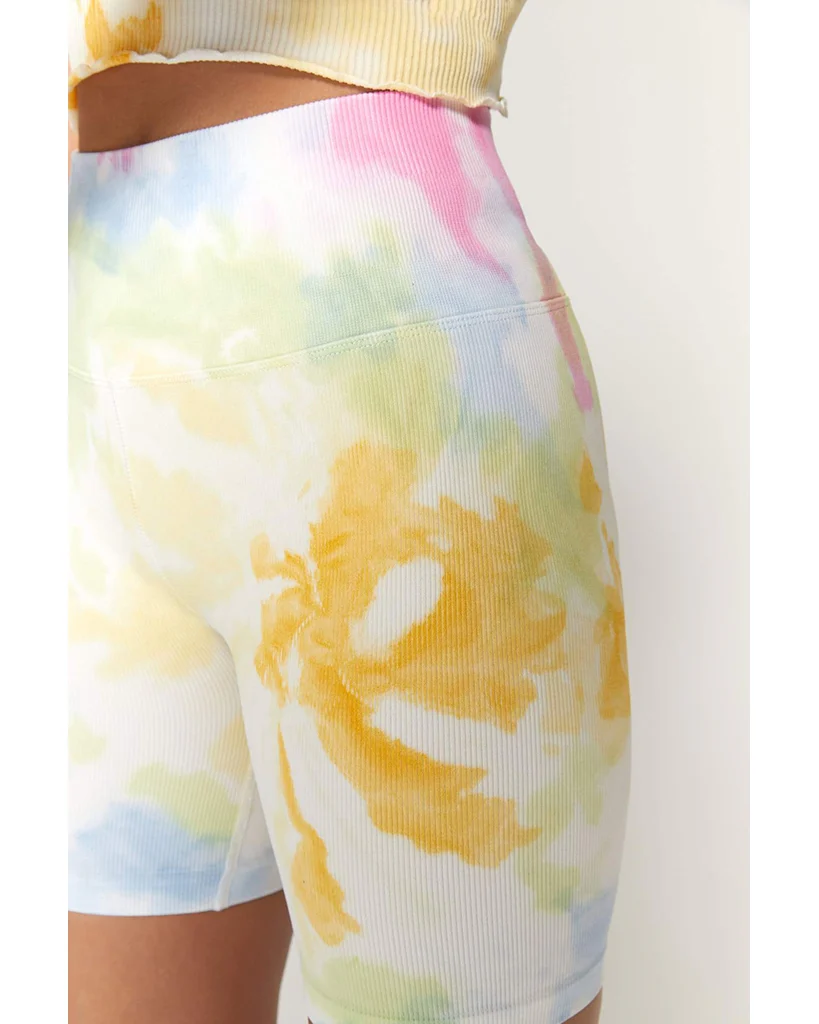 Spiritual Gangster Biker Shorts - SU13608002 - Womens - Sunny Days Swirl Tie Dye - Image 4