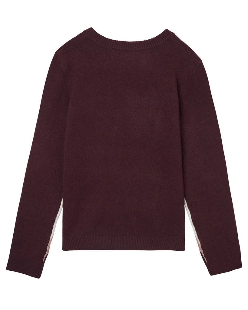 Spiritual Gangster Brooklyn Sweater - Girls - Blackberry - Image 3
