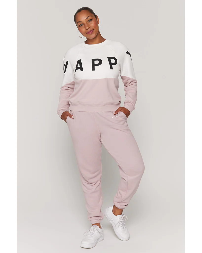 Spiritual Gangster Happy Bridget Raglan Pullover - Womens - Stone/ Rose Quartz - Image 3