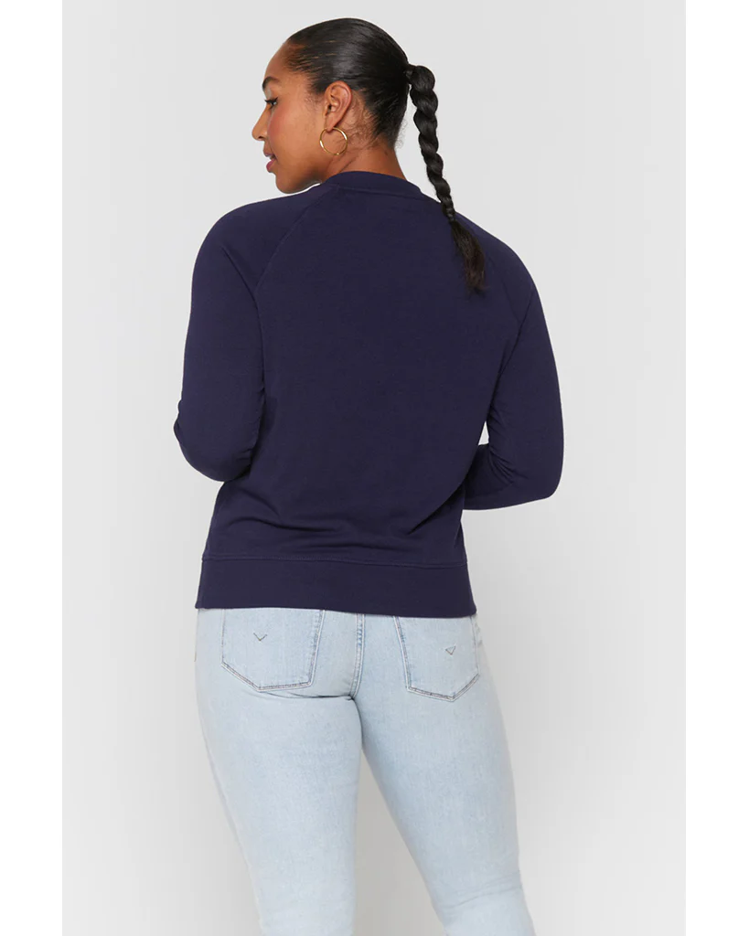 Spiritual Gangster Lets Love Old School Vintage Terry Sweatshirt - Womens - Night - Image 3