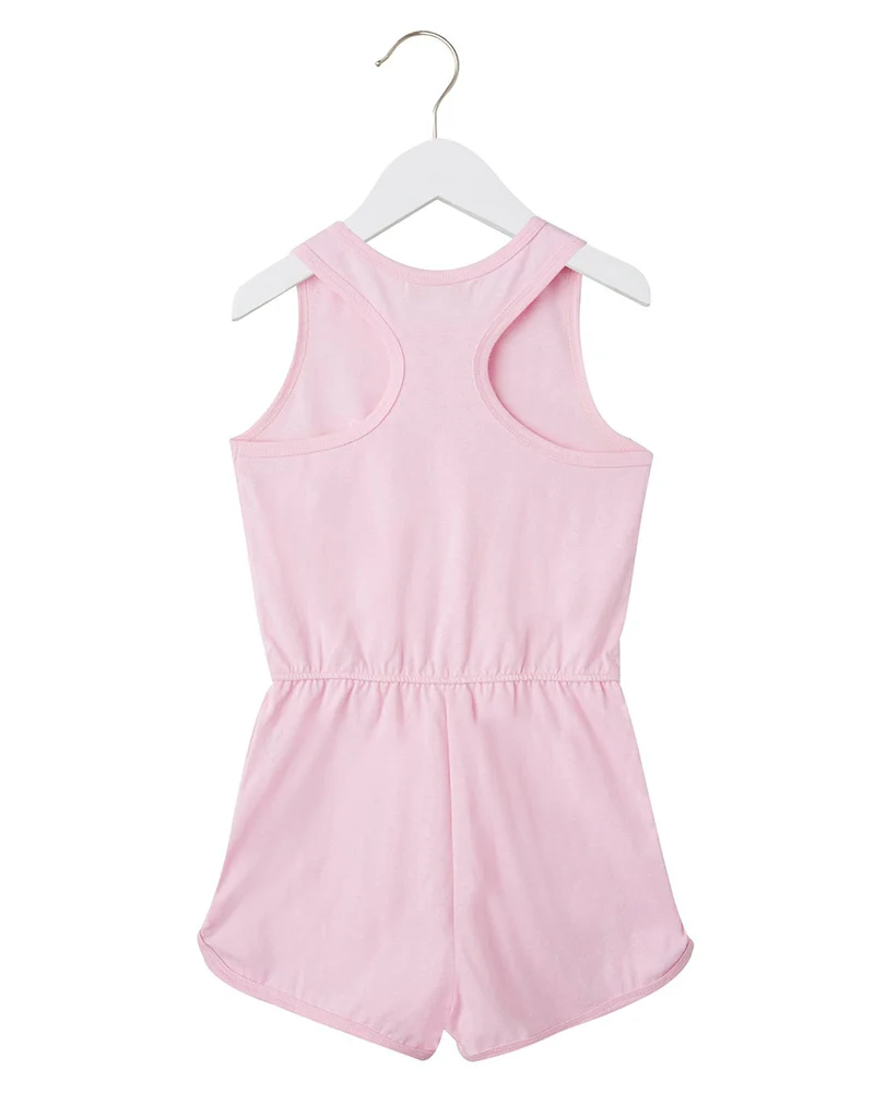 Spiritual Gangster Light Flutter Romper - Girls - Pink Iris - Image 2