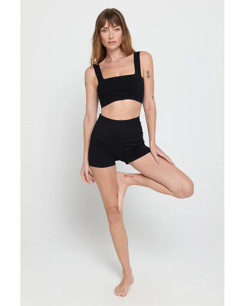 Spiritual Gangster Love Sculpt Shortie Shorts - SP43608005 - Womens - Black - Image 4