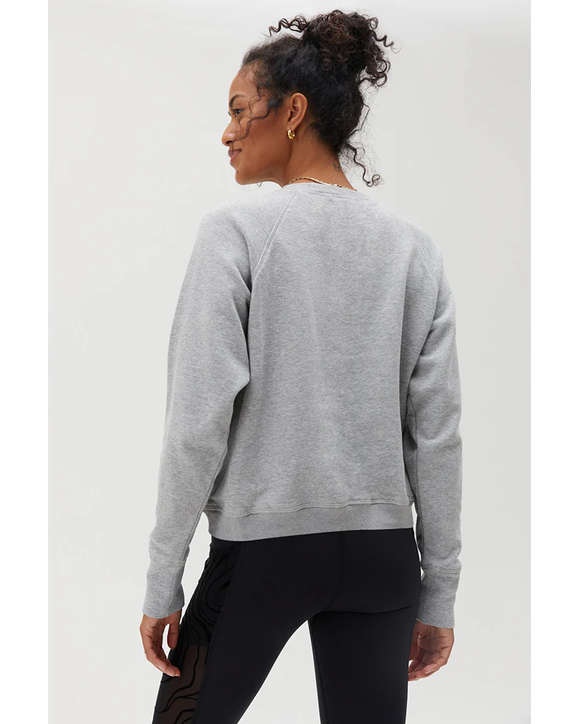 Spiritual Gangster Practice Gratitude Bridget Raglan Pullover - FA30417015 - Womens - Heather Grey - Image 2