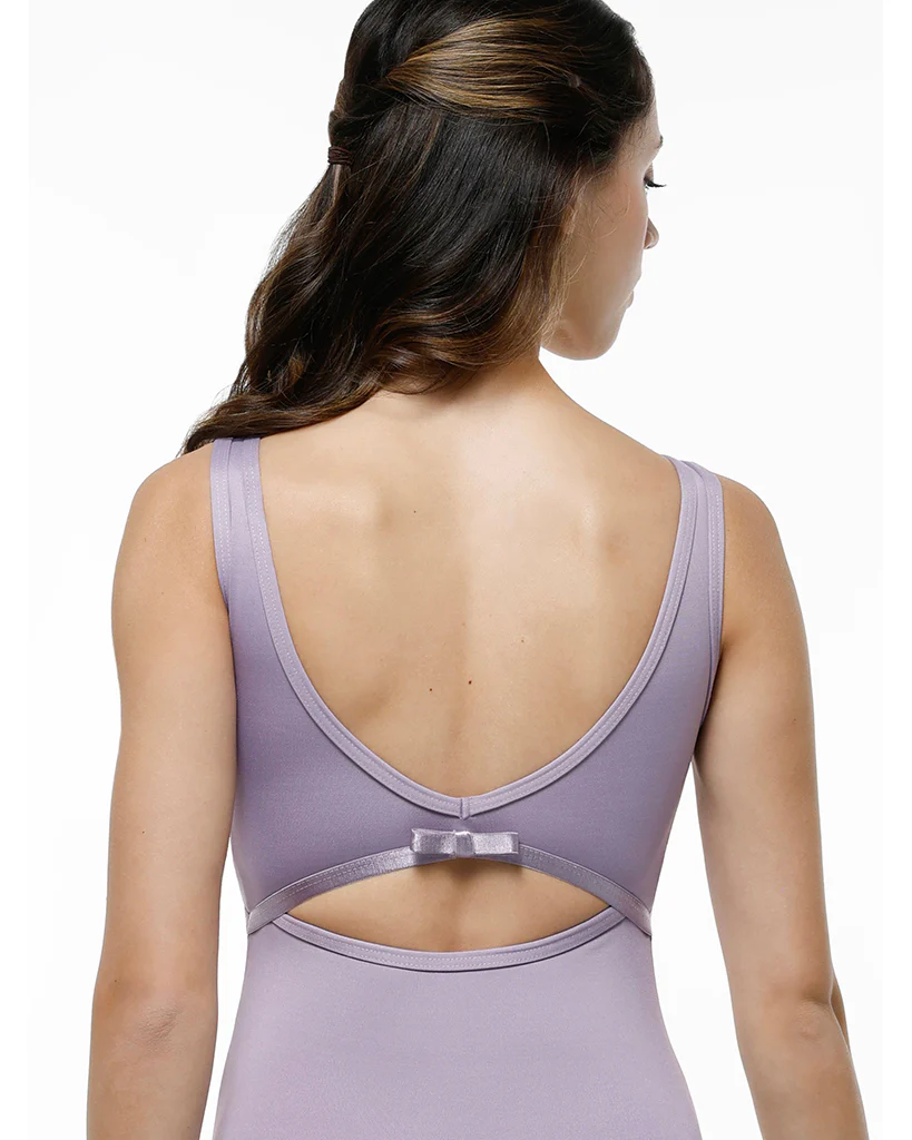Suffolk Park Avenue Collection Bateau Boat Neck Princess Seam Satin Bow Detail Tank Leotard - 2743 Womens - Image 4
