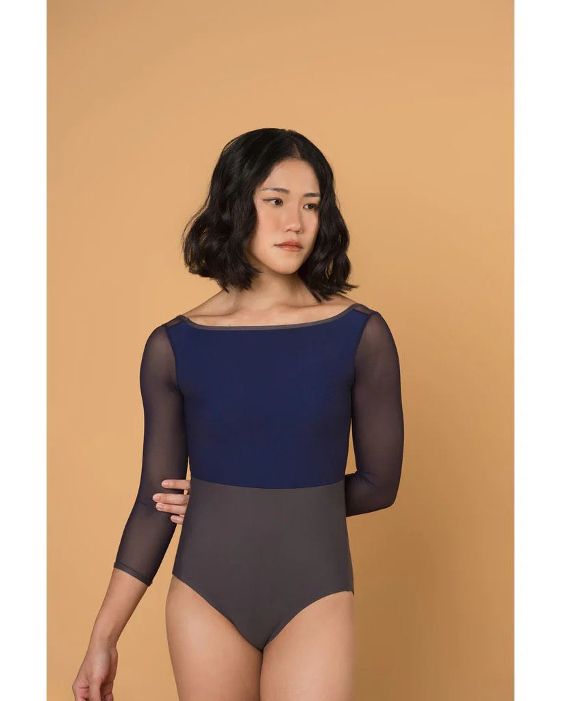 Supertone Bolt Collection Avery Mesh 3/4 Long Sleeve Leotard - Womens - Image 12