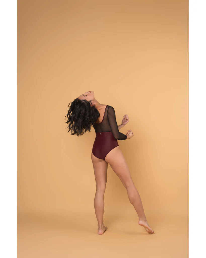 Supertone Bolt Collection Avery Mesh 3/4 Long Sleeve Leotard - Womens - Image 6
