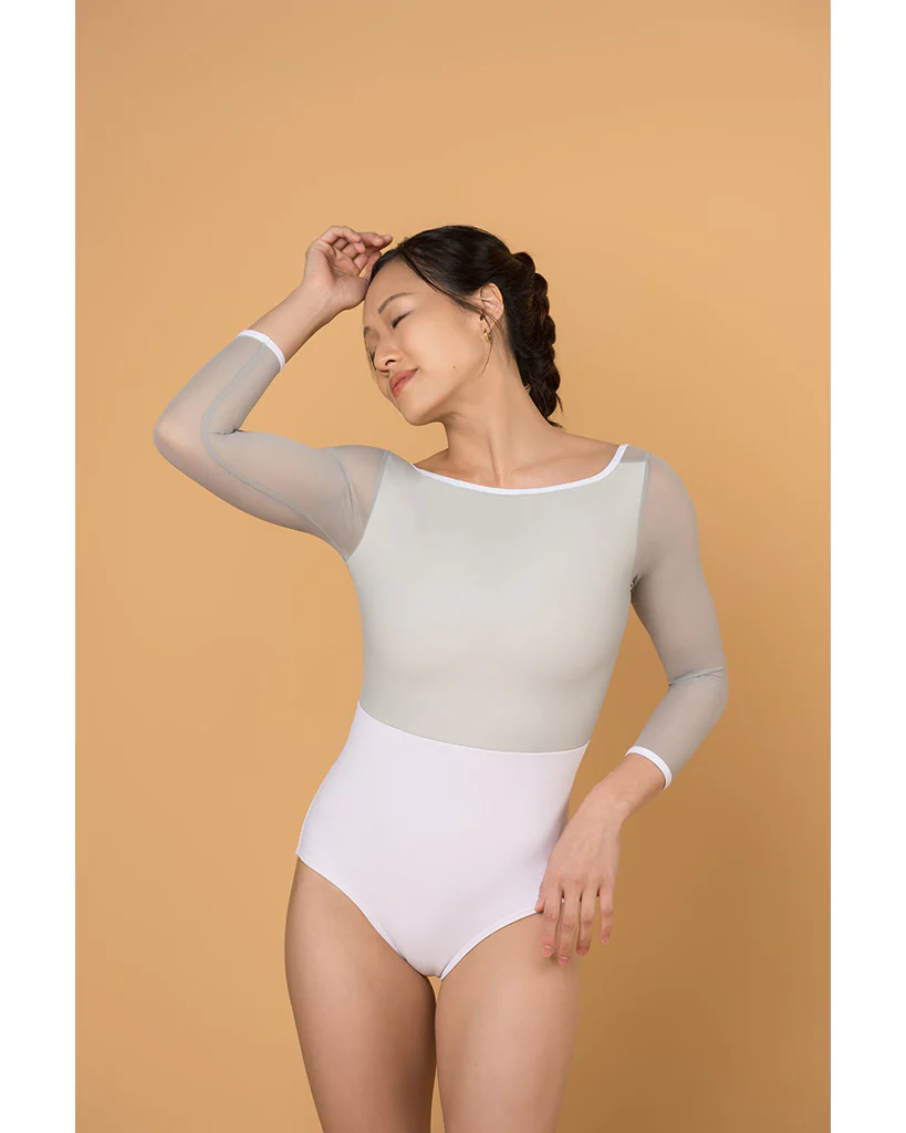 Supertone Bolt Collection Avery Mesh 3/4 Long Sleeve Leotard - Womens - Image 8