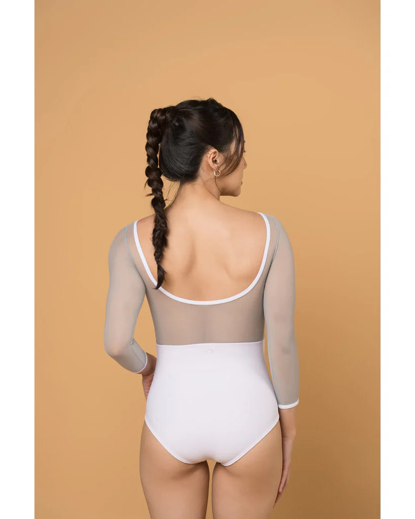Supertone Bolt Collection Avery Mesh 3/4 Long Sleeve Leotard - Womens - Image 9