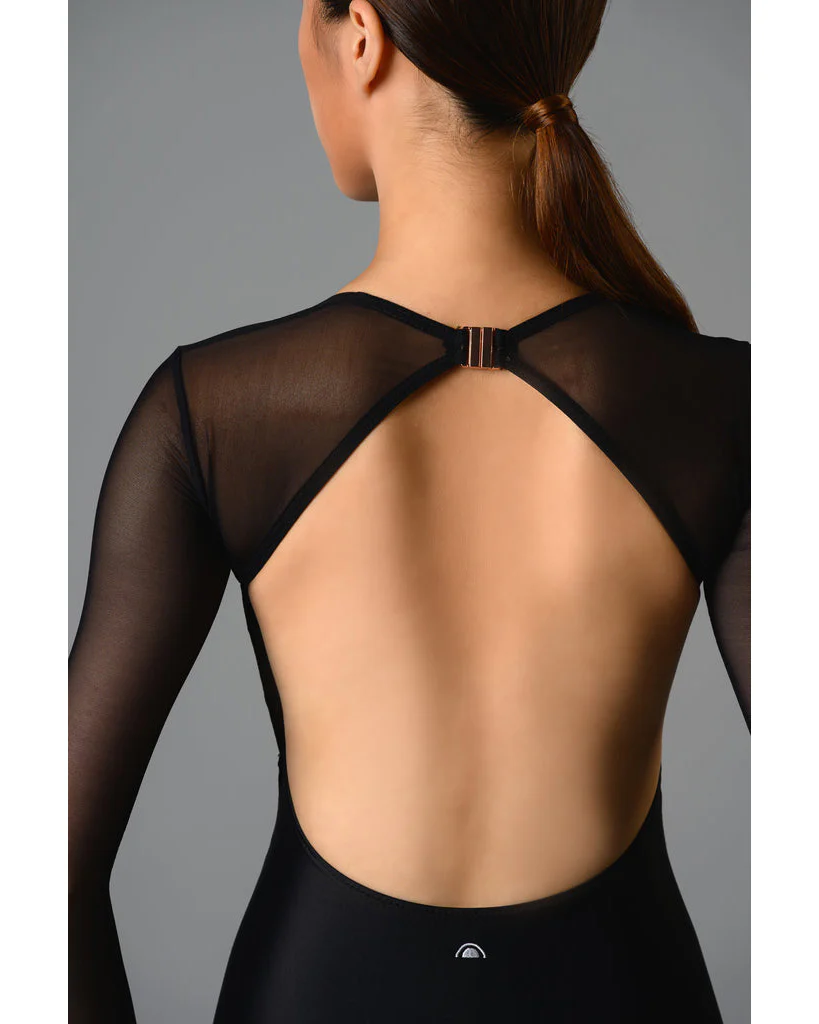 Supertone Couture Collection Megan with Velvet & Mesh Long Sleeve Leotard - Womens - Image 5