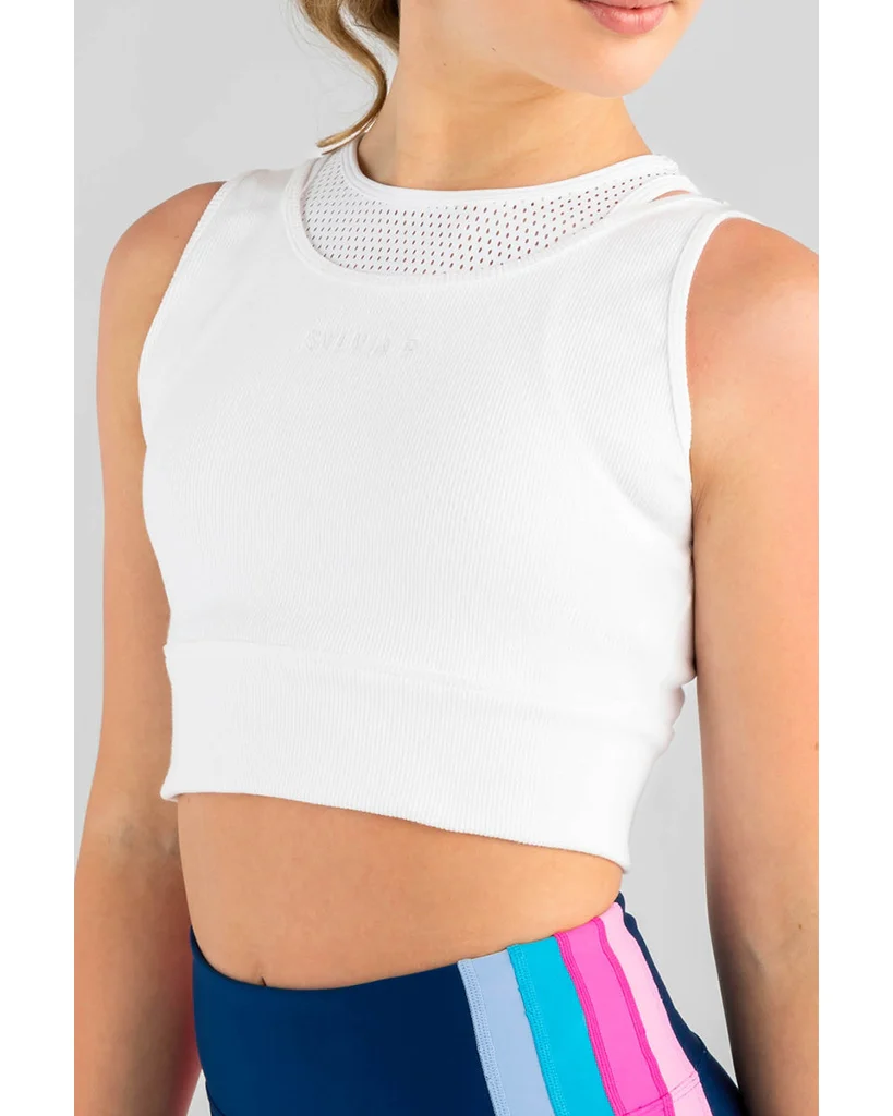 Sylvia P Khloe Cropped Top - Girls - White - Image 3