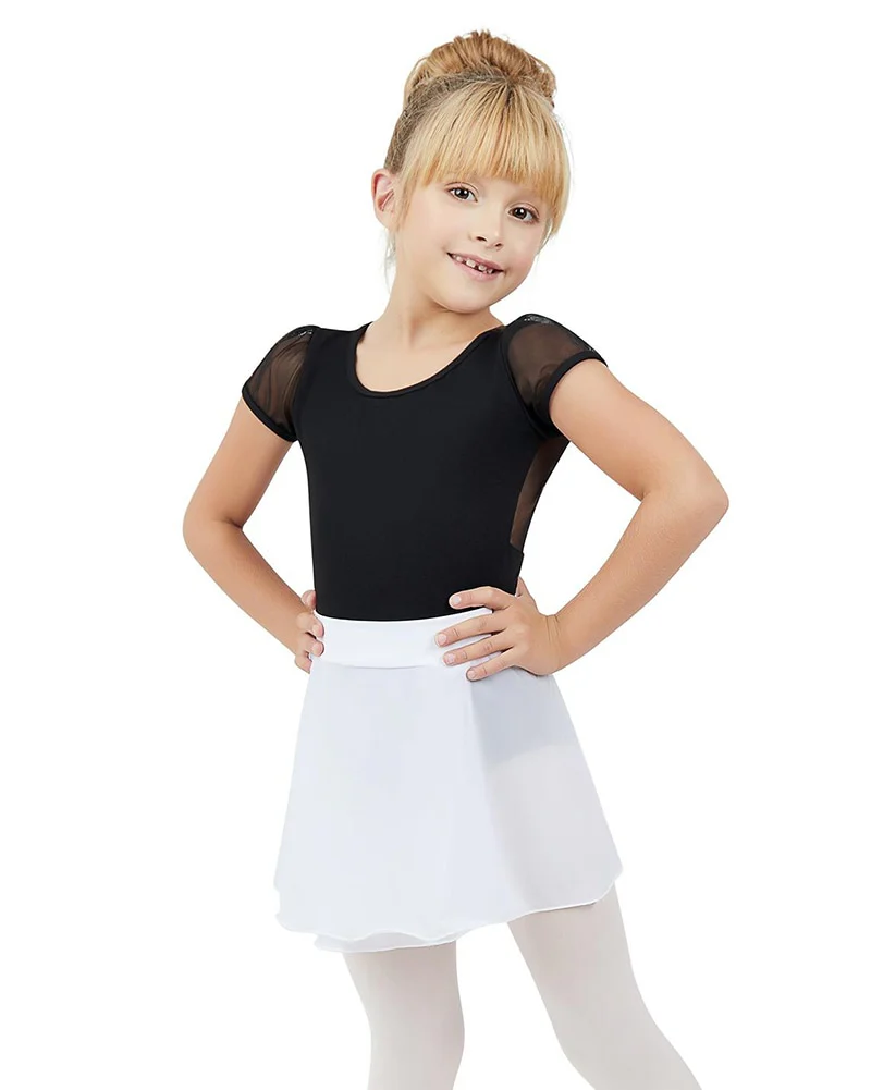 Capezio Mock Wrap Tactel Pull-On Ballet Skirt - TC0011C Girls - Image 5