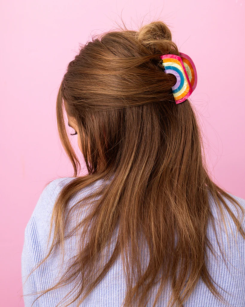 Taylor Elliott Designs Claw Hair Clip Medium - Rainbow - Image 2