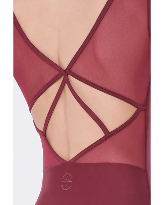 Wear Moi Dolores V Neck Strappy Mesh Back Cap Sleeve Leotard - Womens - Image 5