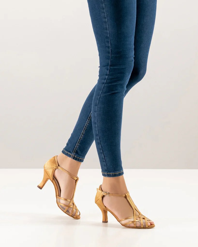 Werner Kern Manon Interlooped Mesh Satin 6 cm Latin Ballroom Shoes - 640-60 Womens - Image 3