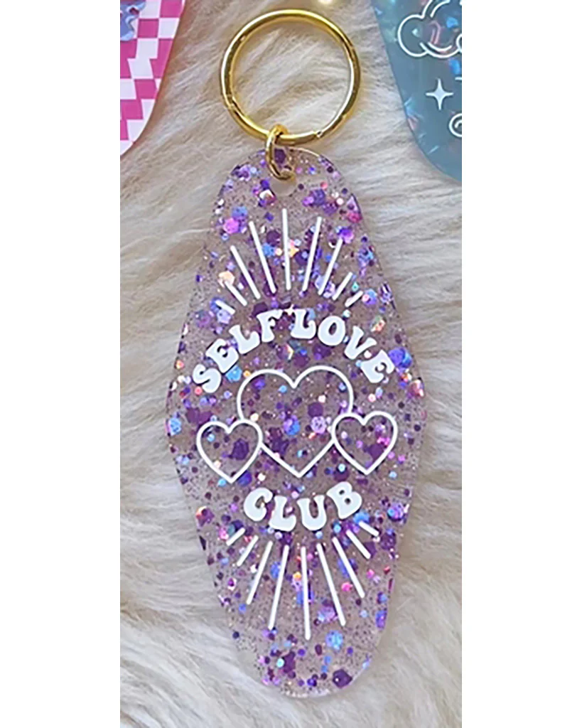 Wildflower & Co. Self Love Club Motel Keychain - Image 2